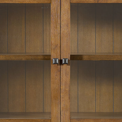 Portico - Display Cabinet - Brown Oak