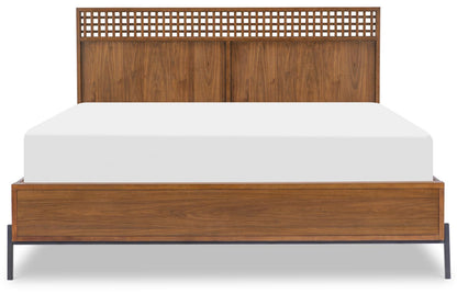 Midland - Queen Panel Headboard - Warm Amber