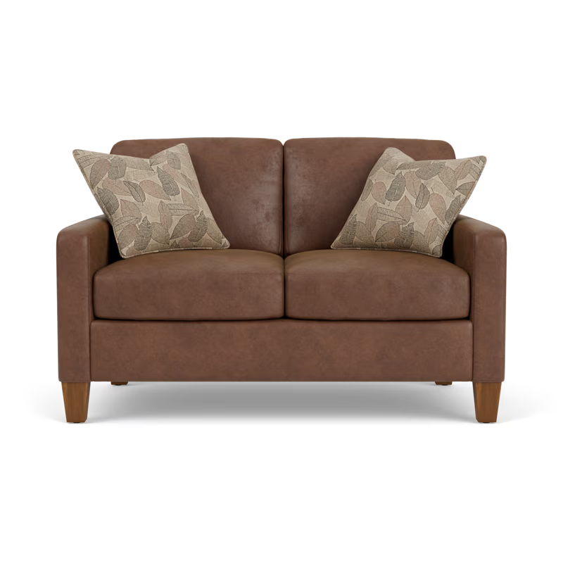 Moxy - Fabric Loveseat With Straight Track Arms