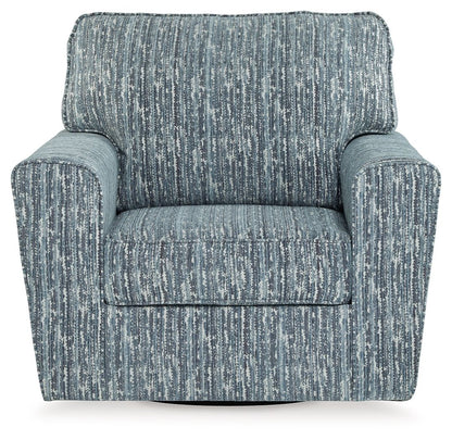Aterburm - Swivel Accent Chair - Twilight