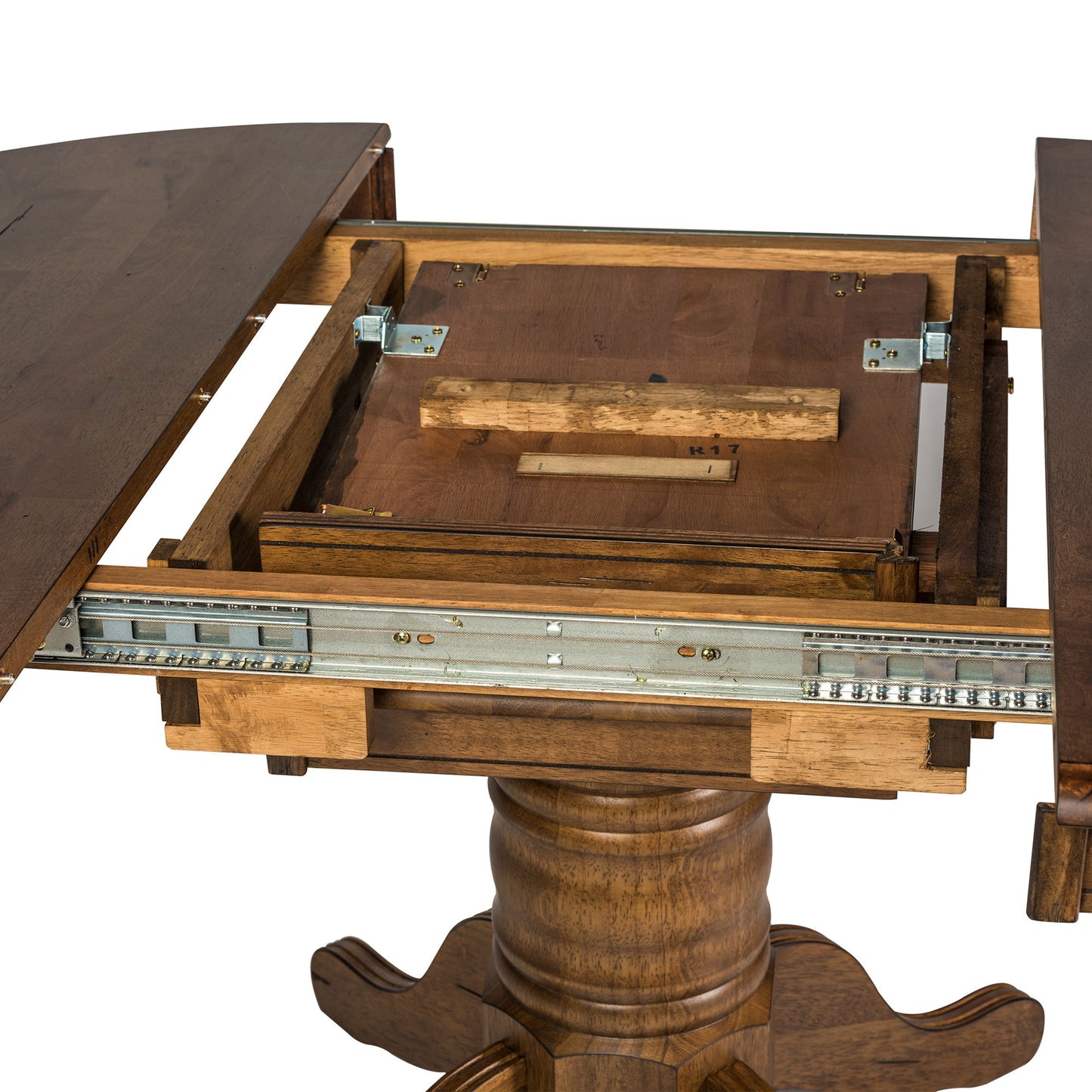 Carolina Crossing - Oval Pedestal Table Top - Dark Brown