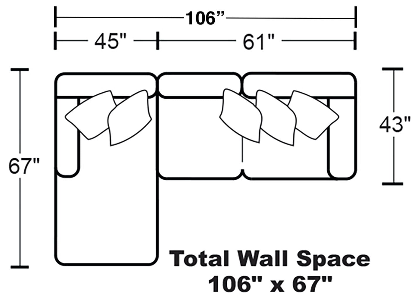 Denali - Italian Leather Match Sectional