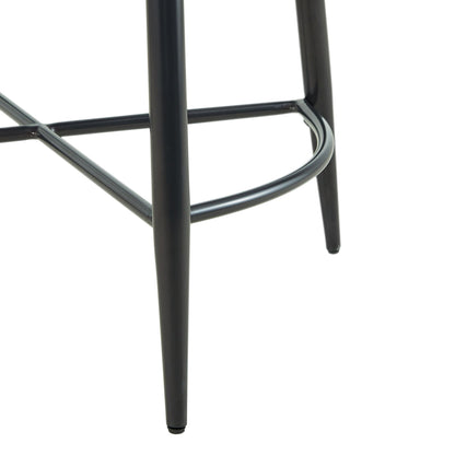Riko - Counter Height Side Chair (Set of 2) - Gray/Gun Metal