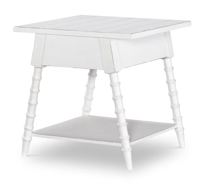 Vintage Market - Splayed Bobbin Leg 1 Drawer End Table