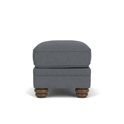 Bexley - Fabric Ottoman, Nailhead Trim