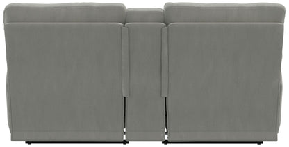 Renaldo - Power Console Loveseat With Zero Gravity Recline - Stone