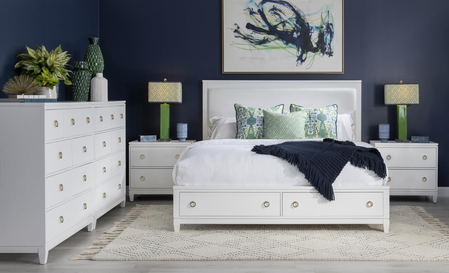 Summerland - Lighted Panel Headboard Full - Pure White