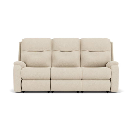 Penn - Transitional Fabric Power Reclining Sofa With Power Headrests & Lumbar