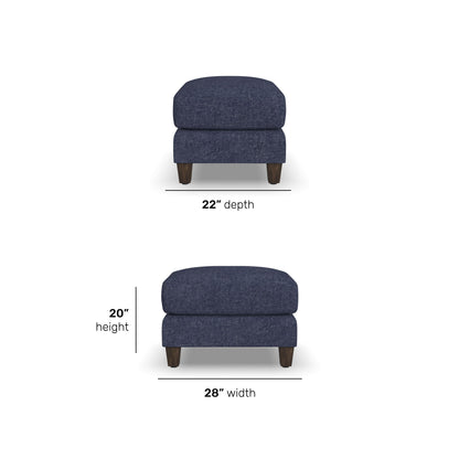 Jay - Fabric Stationary Ottoman
