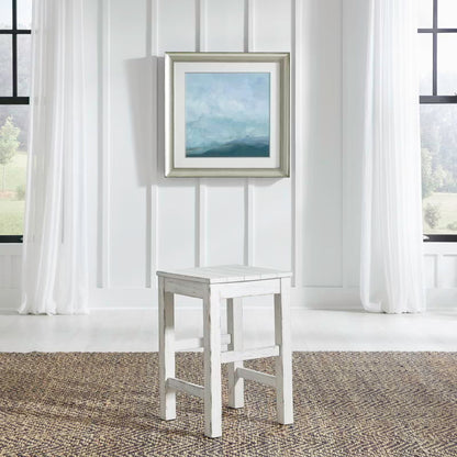River Place - Console Stool - Riverstone White & Tobacco