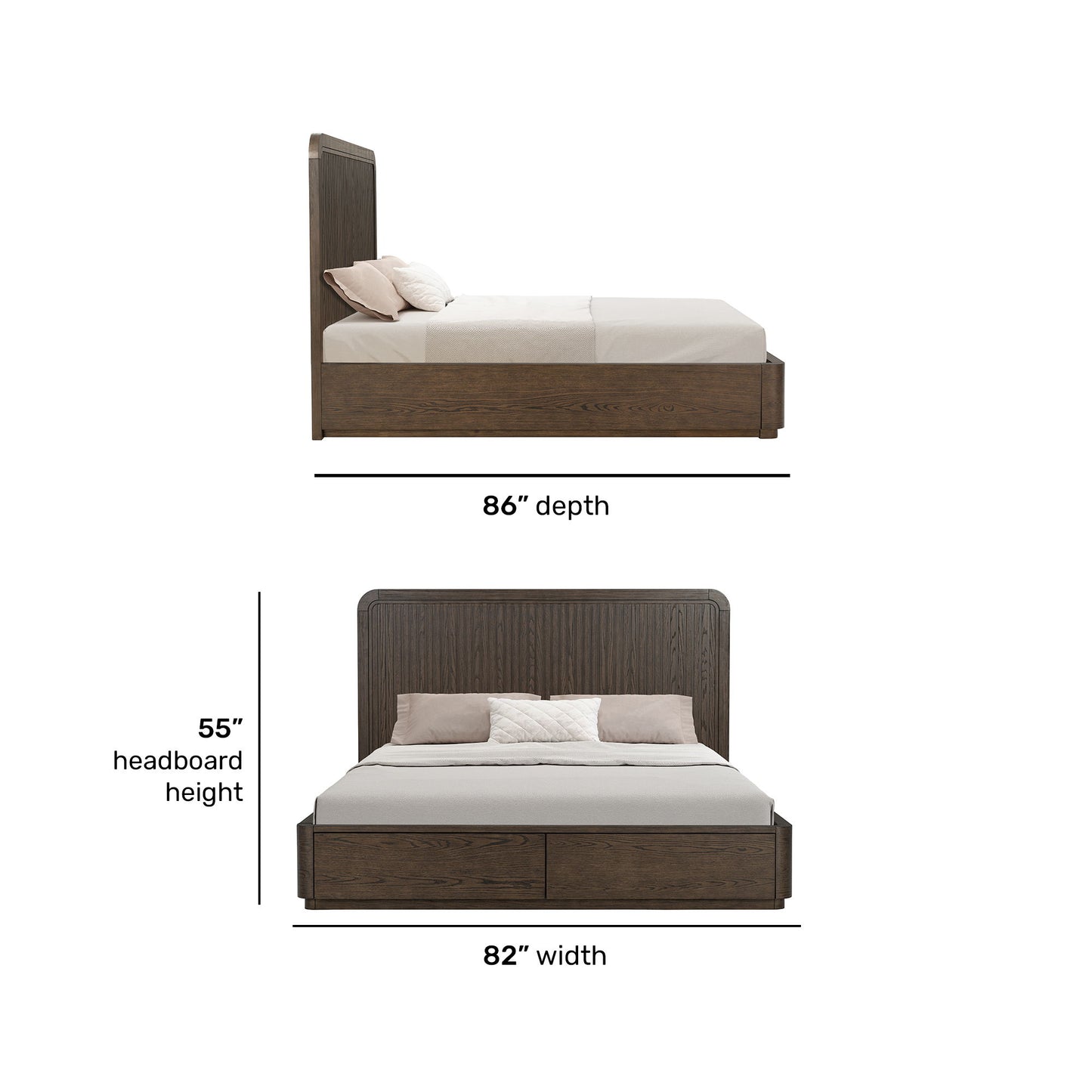 Athens - Panel Storage Bed