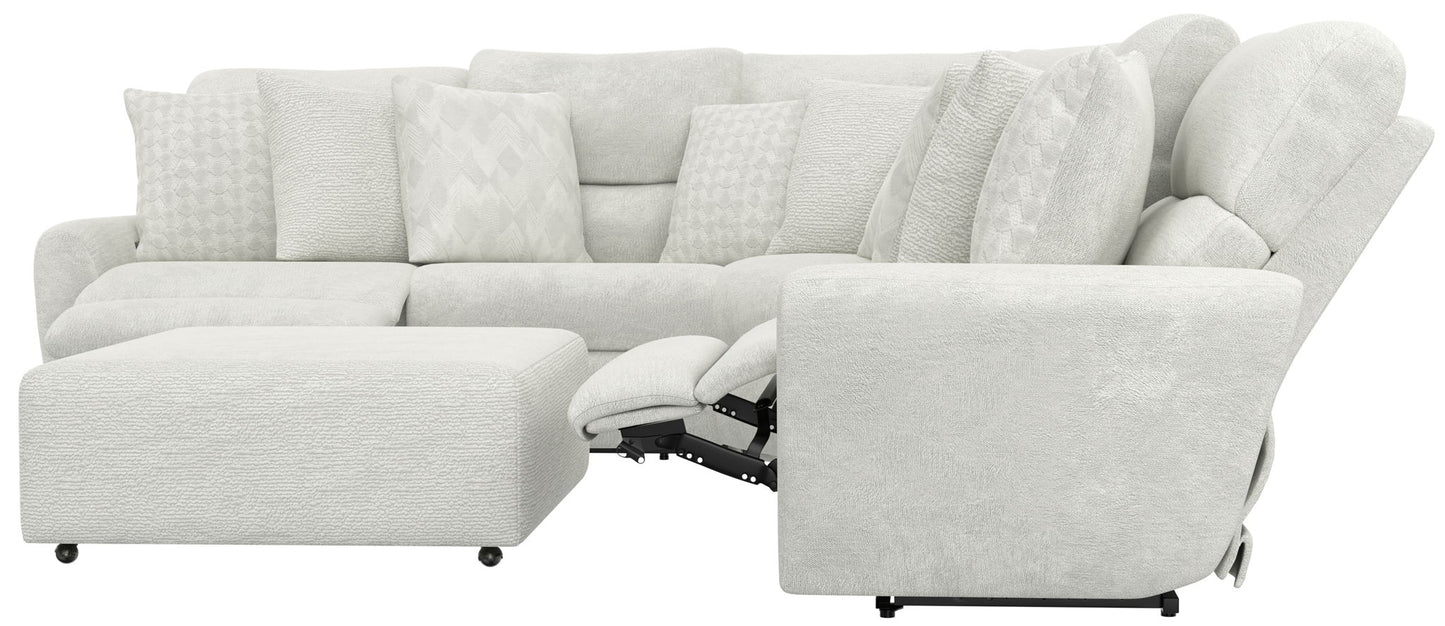 Majesty - Power Deep Seat LSF Reclining Loveseat - White