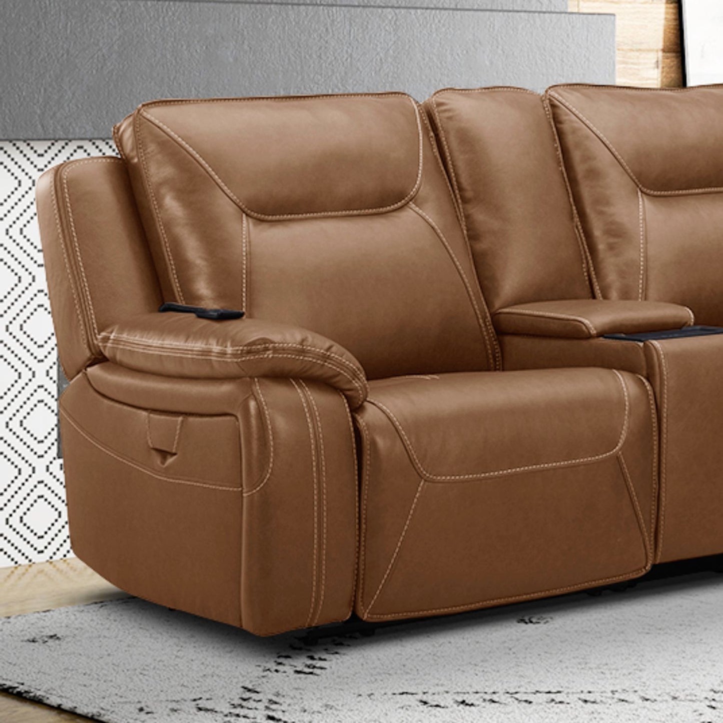 Callihan - L Arm Recliner P3 & ZW - Brown