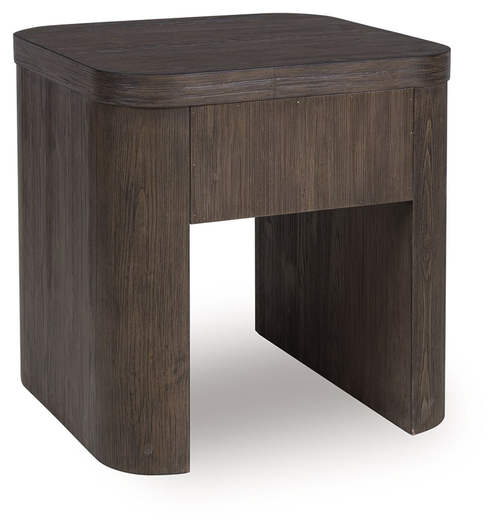 Neo - Square End Table - Rich Brown