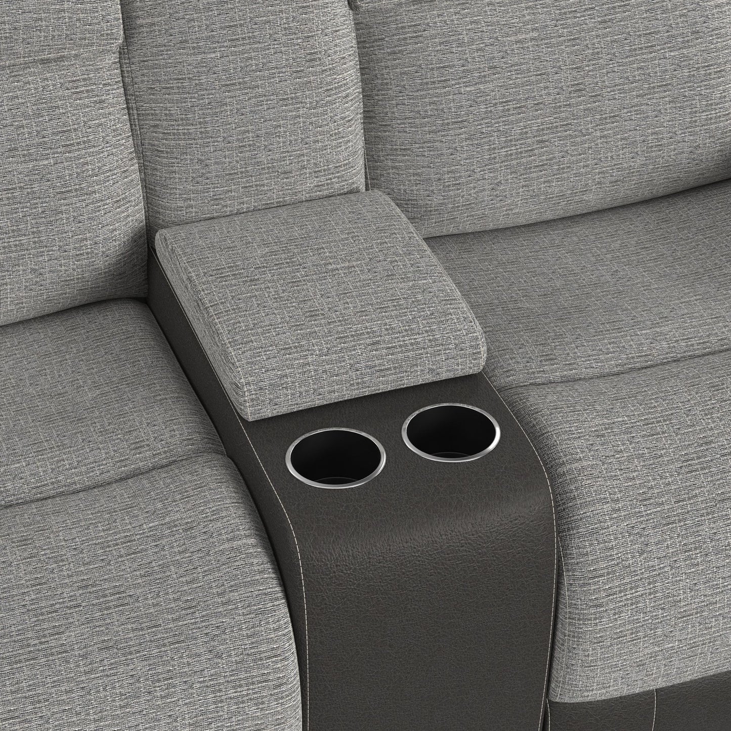 Hornet - Motion Glider Loveseat With Console