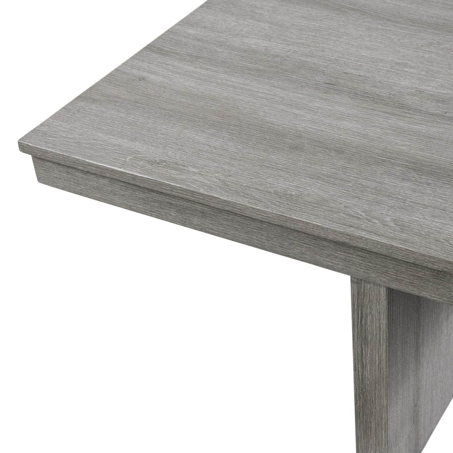 Uster - Coffee Table With Four Storage Stools - Gray