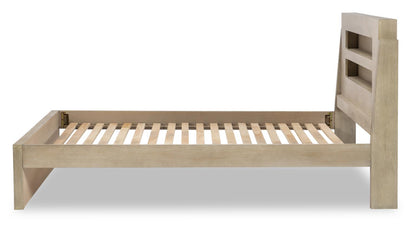 District - Panel Headboard Full - Weathered Oak