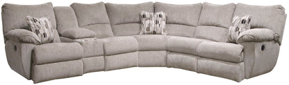 Elliott Sectional - Lay Flat Reclining LSF - Pewter