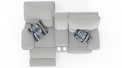 Lenny - Power Lay Flat Reclining Console Loveseat