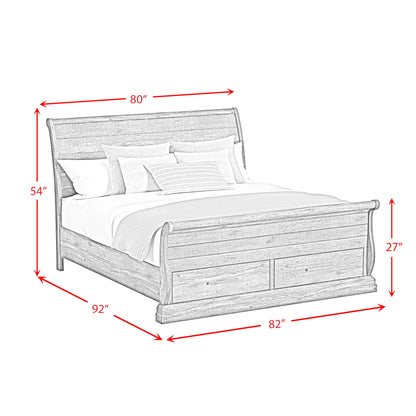 Park Ridge - Sleigh Storage Bedroom Set