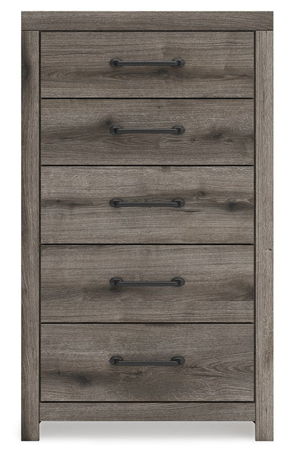 Graystorm - Five Drawer Chest - Brown Gray
