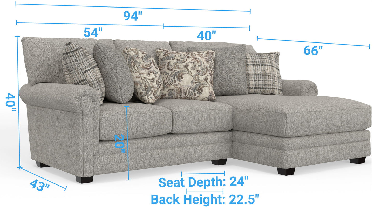 Livingston - Sectional With Comfort Coil Seating And Accent Pillows Included
