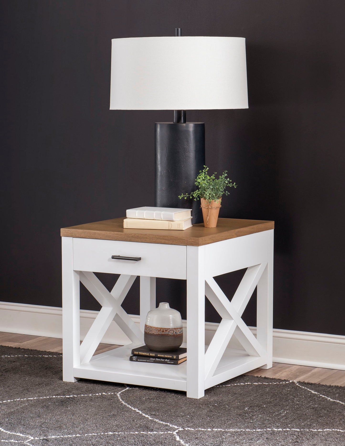 Franklin - End Table - White