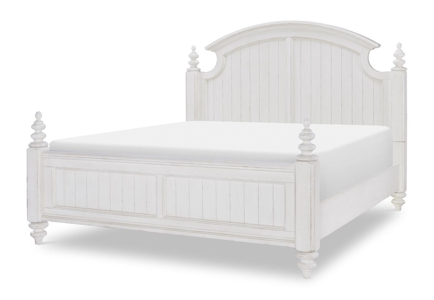 Cottage Park - Side Rails Queen / King - Aged White