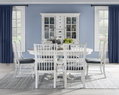 Cottage Park - Complete Round Table - White