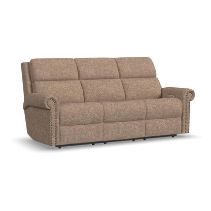 Bernard - Power Reclining Sofa With Console, Power Headrest, & Lumbar