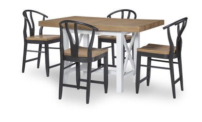 Franklin - Wishbone Back Counter Height Chair (Set of 2) - Harvest Oak