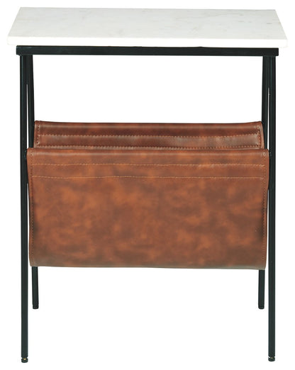 Etanbury - Accent Table - Brown / Black / White