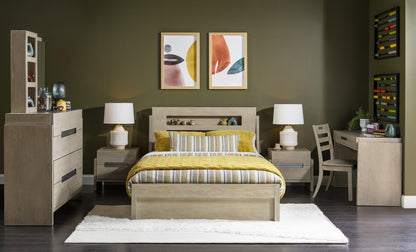District - Nightstand - Weathered Oak