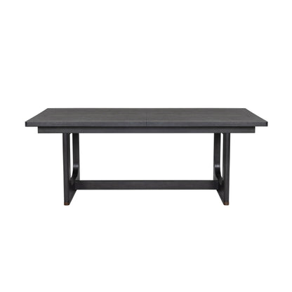 Waterfall - Rectangular Dining Table - Deep Ebony