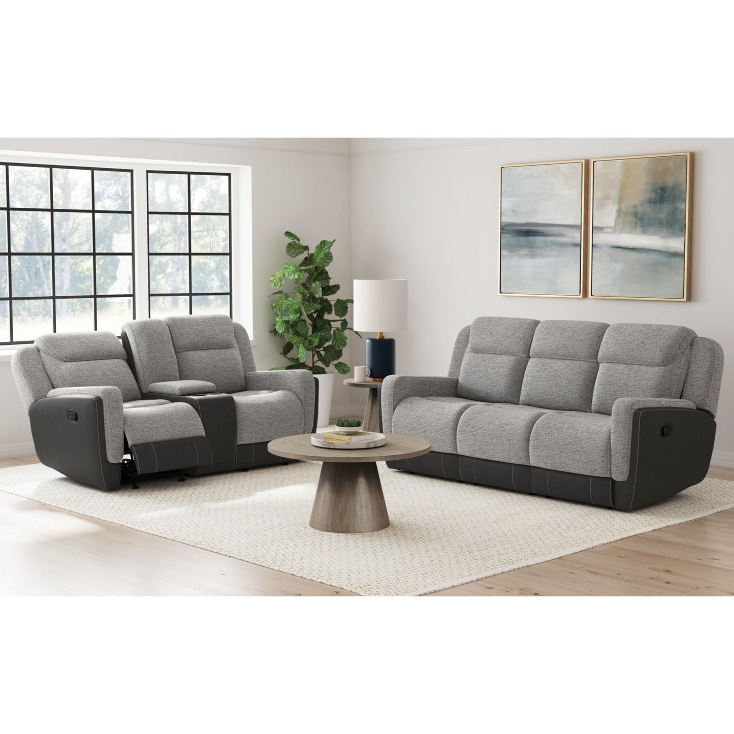 Hornet - Motion Glider Loveseat With Console