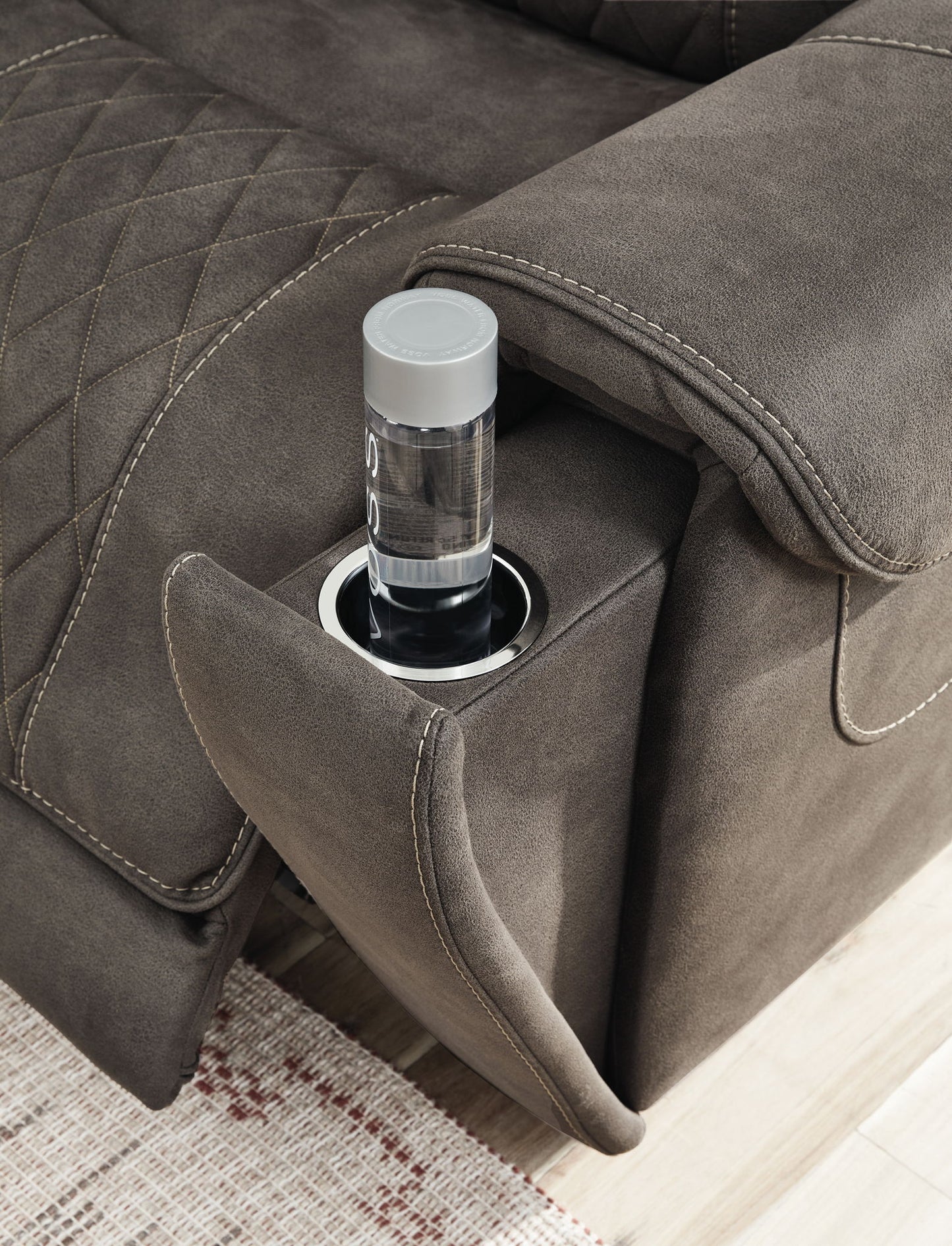 Hoopster - Raf Zero Wall Power Recliner - Gunmetal