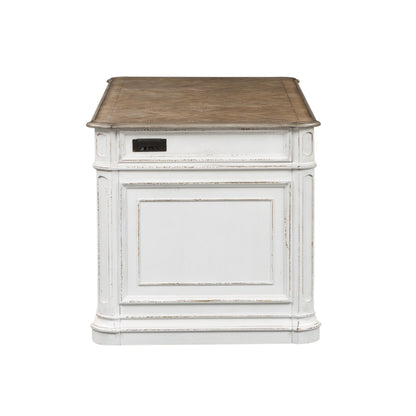 Magnolia Manor - Jr Executive Desk Base - White
