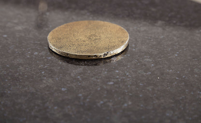 Lemkins - Accent Table - Black / Antique Gold Finish