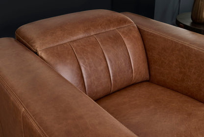 Austin - Power Recliner With Power Headrest - Chestnut