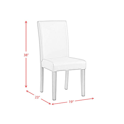 Ambridge - 5 Piece Round Dining Set With Faux Marble Top - Brushed Gray