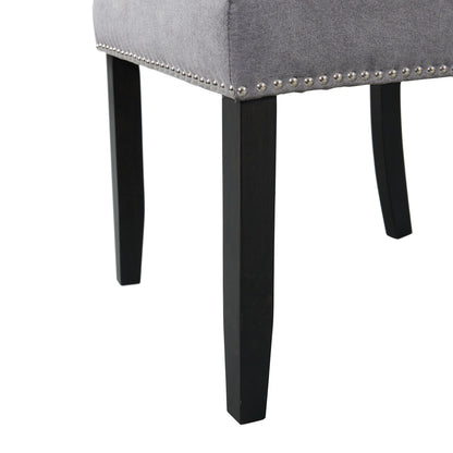 Tuscany - 5 Piece Standard Height Dining Set (Table & Four Chairs) - Charcoal