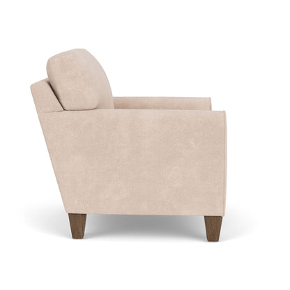 Moxy - Fabric Chair, Rounded Mailbox Arms
