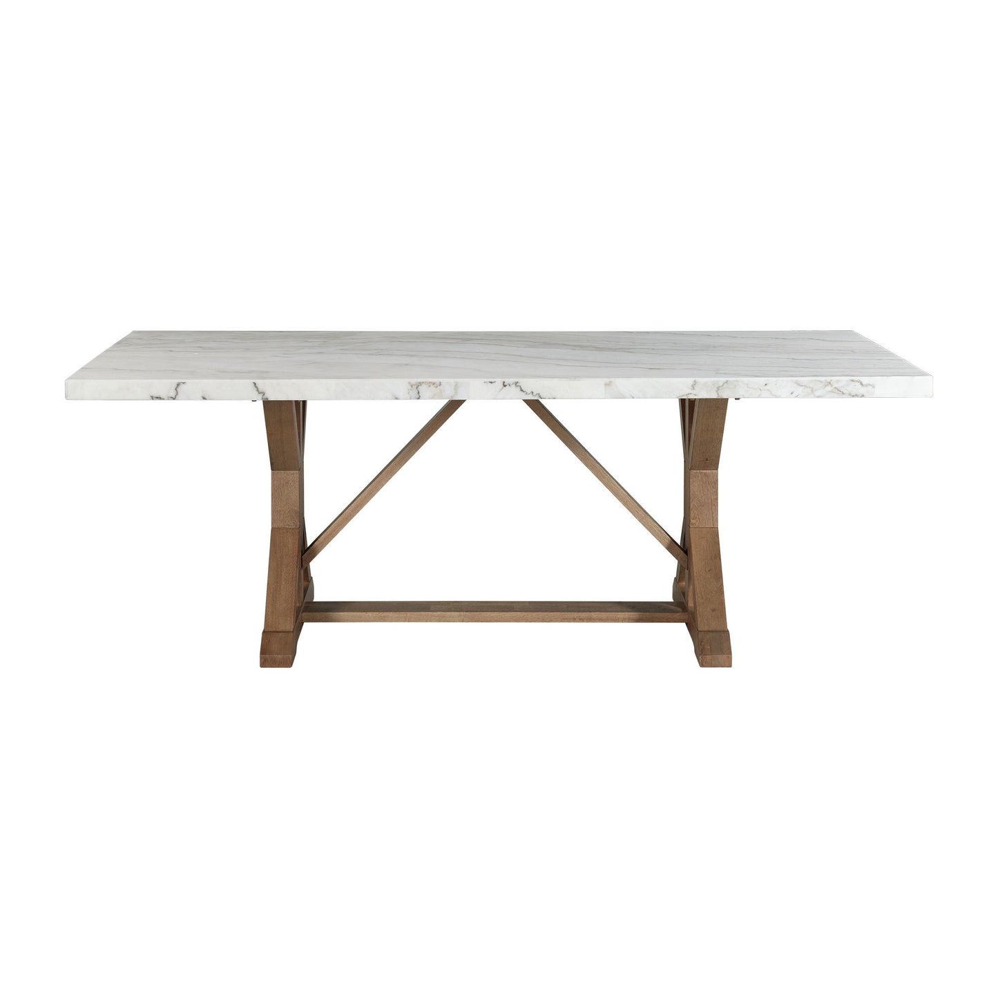 Lakeview - Marble Standard Height Rectangular Dining Table - White
