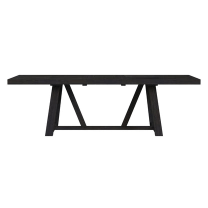 Transcend - Dining Table With 22" Leaf - Charcoal