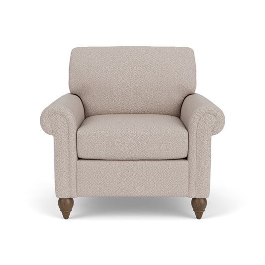 Moxy - Fabric Chair With Rolled Arms