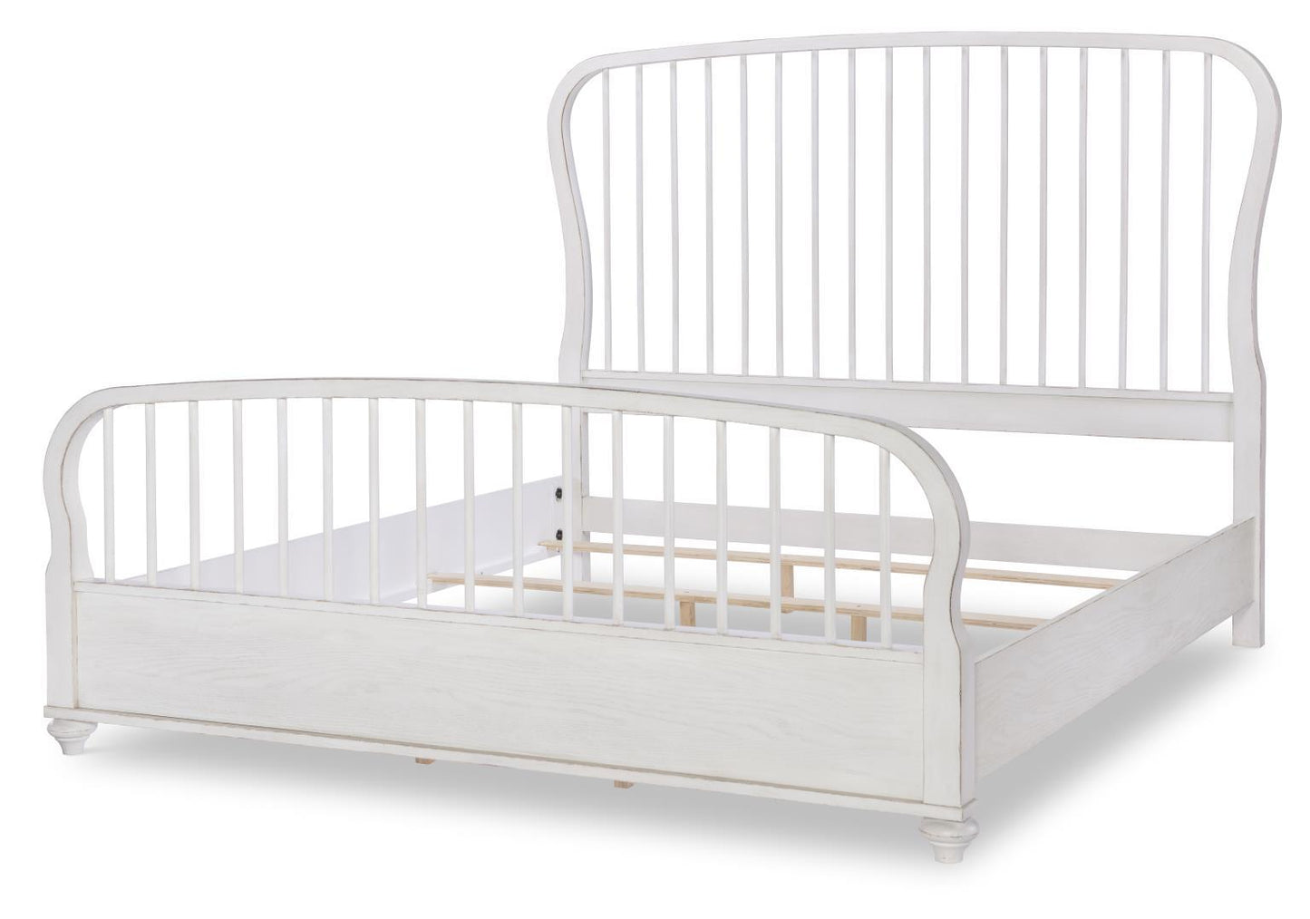 Cottage Park - Spindle Headboard King / California King - Aged White