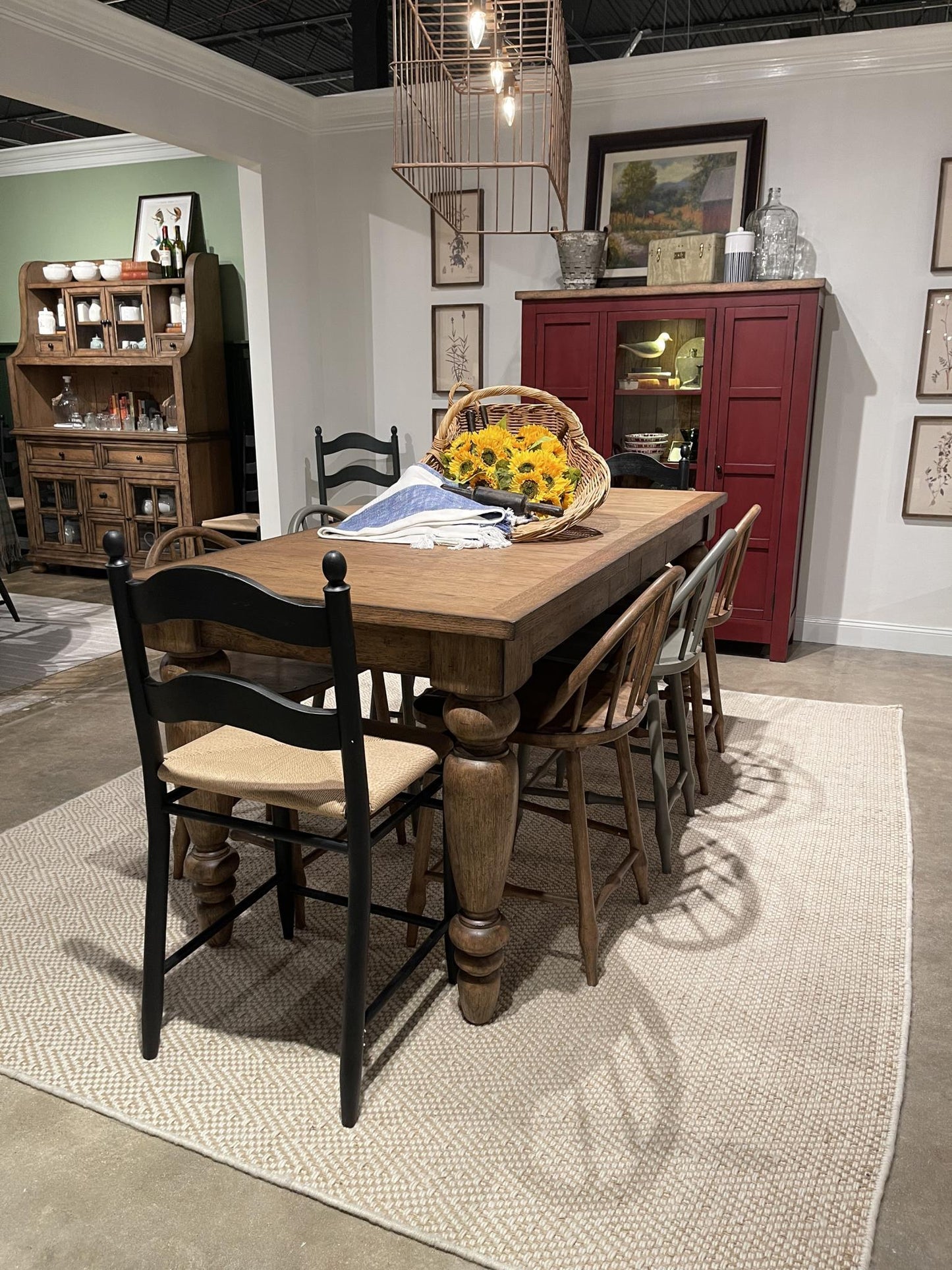 Vintage Market - Chimney Leg Counter Height Table