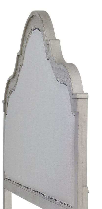 Belhaven - Queen Upholstered Headboard - Pearl Silver