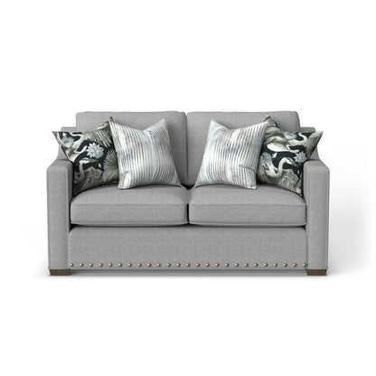 Milo - Fabric Loveseat With Nailhead Trim