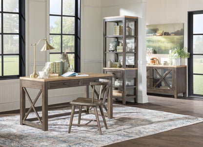 XXX's And OOO's - Bookcase Top - Amber And Cocoa